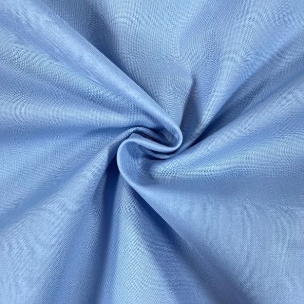 Tessuto in misto cotone al metro Veneto H 150cm, v. 101 Azzurro