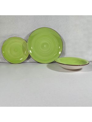 Servizio piatti Verde 18 pezzi