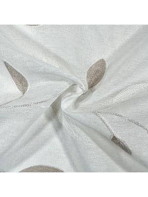 Tessuto per tende a vetro al metro H 45cm, v. Cernobbio Tortora