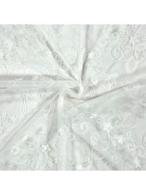 Tessuto per tende a vetro al metro H 60cm, v. Kate Tulle Naturale