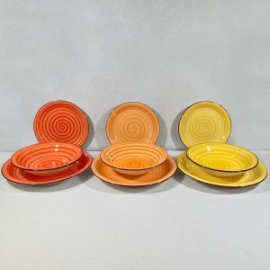 Servizio piatti Colorati 18 pezzi
