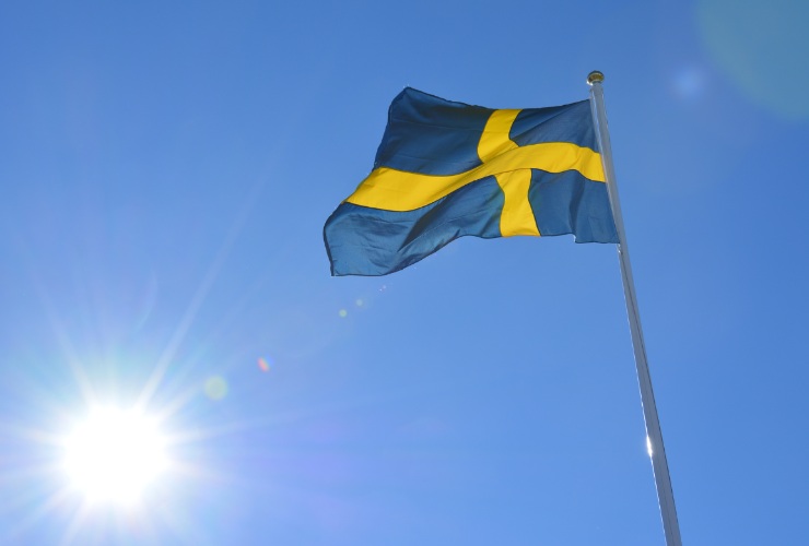 bandiera della svezia