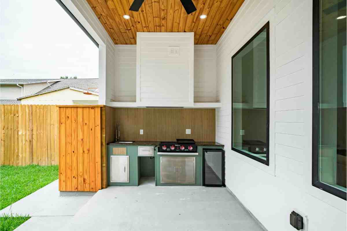 cucina esterna coperta