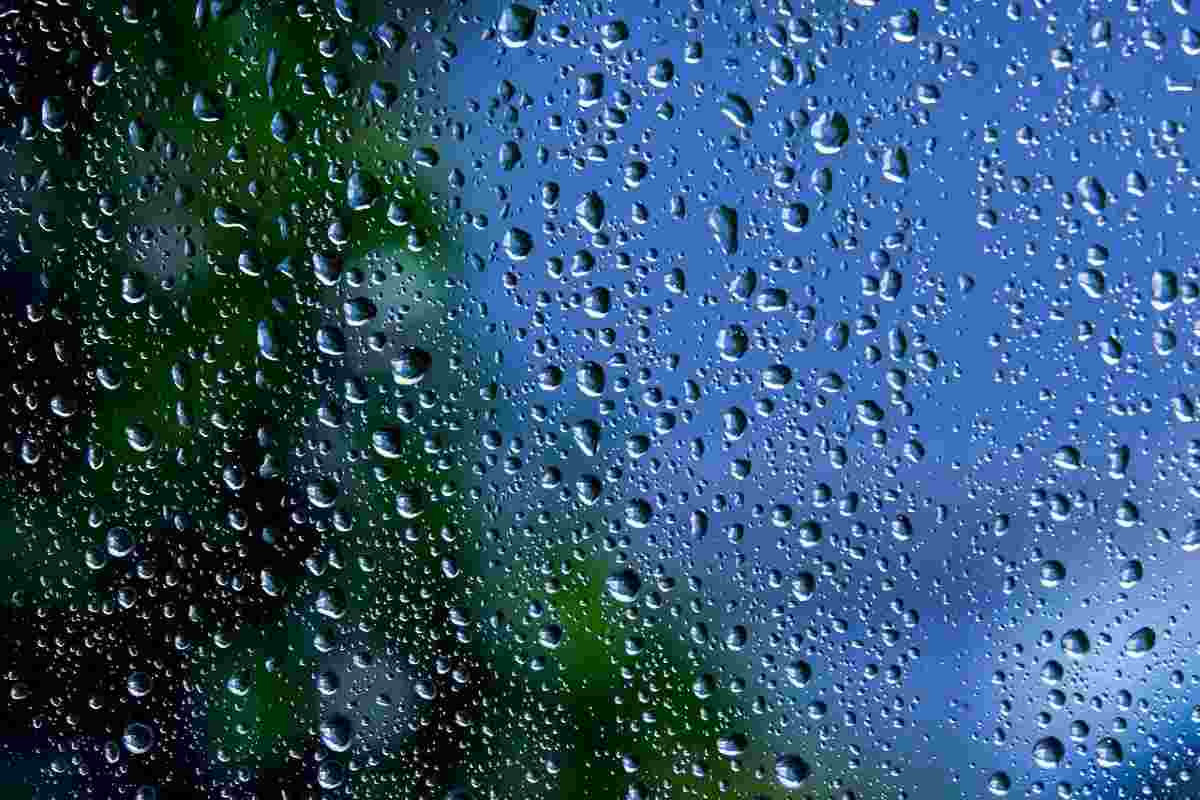 vetro gocce acqua