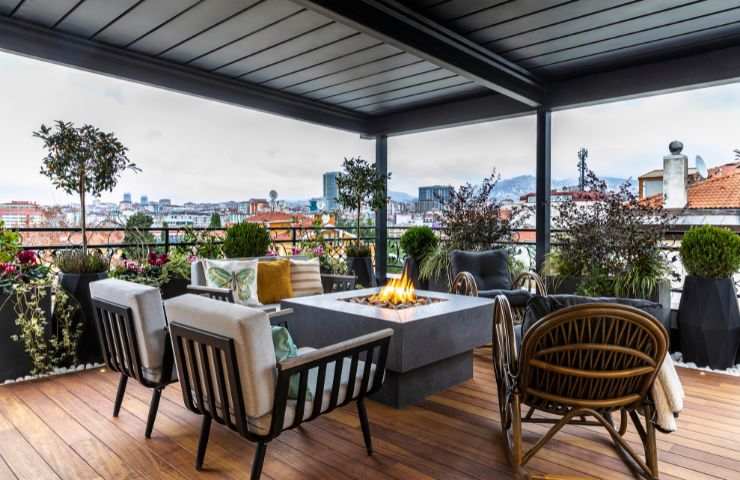una terrazza accogliente