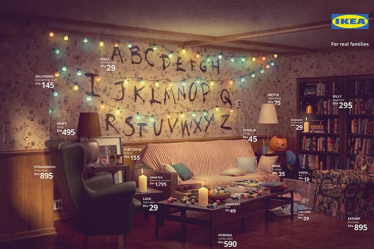 ambientazione ikea stranger things