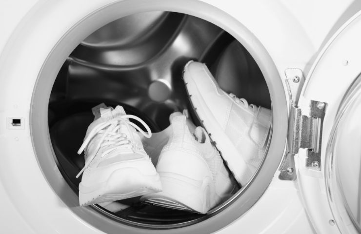 scarpe in lavatrice