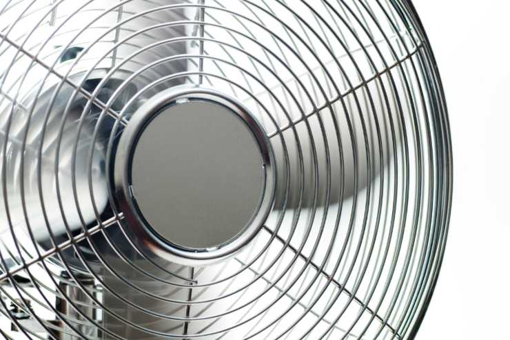 un ventilatore visto da vicino