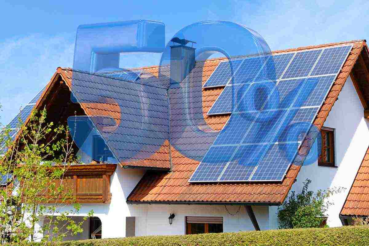 Casa con fotovoltaico