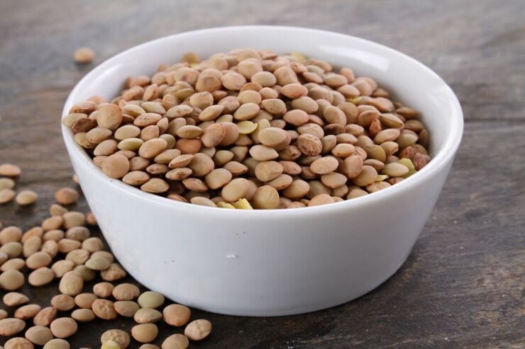 Ciotola con lenticchie