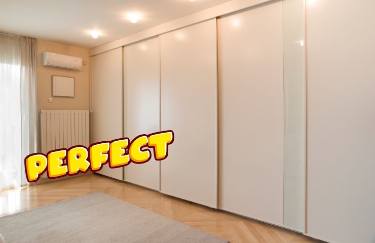 armadi a scomparsa e la parola perfetto vicino