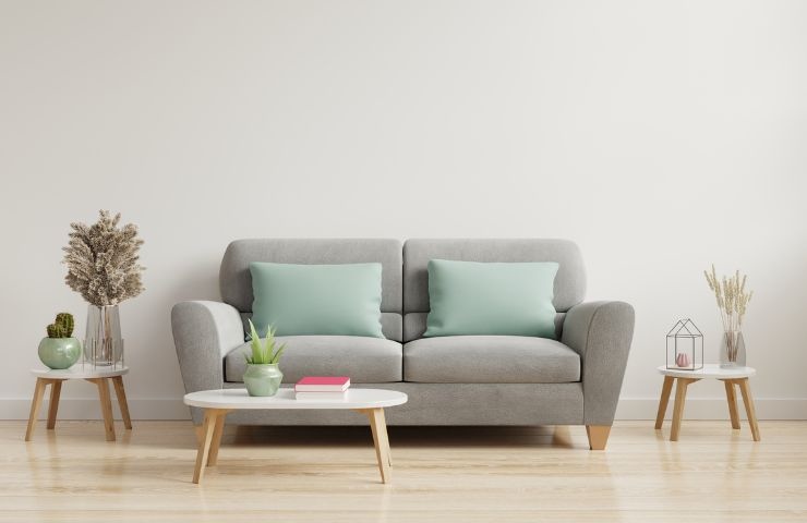 un soggiorno minimalista