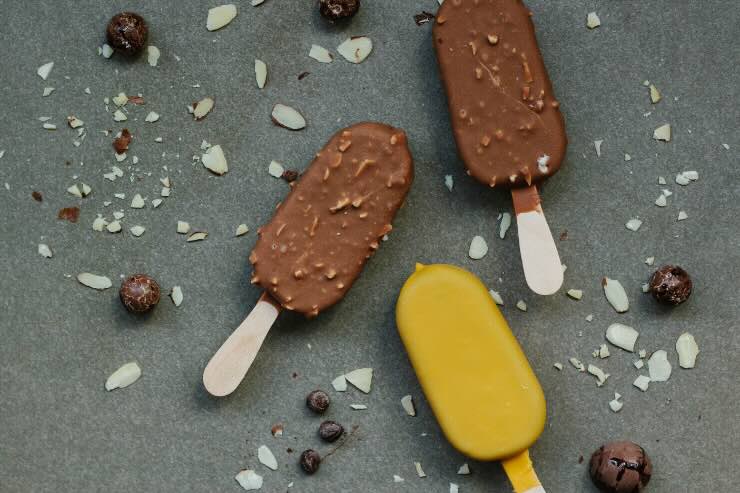 stecchi gelato cioccolato e pistacchio