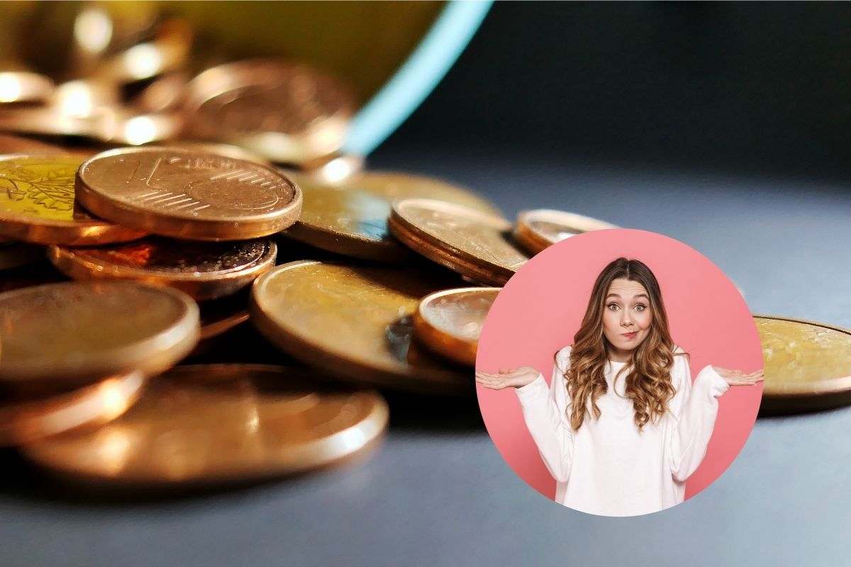 monete e una persona dubbiosa